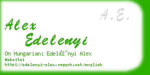 alex edelenyi business card